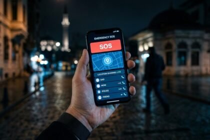 Kişisel güvenlik uygulamaları akıllı telefon